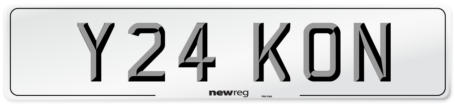 Y24 KON Number Plate from New Reg